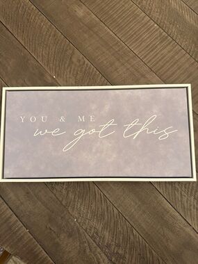 We Got This Framed Wall Art - Lilac Script